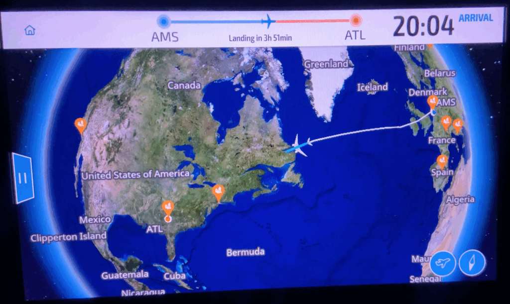 Florida rondreis & cruise 6 World Map AMS-ATL